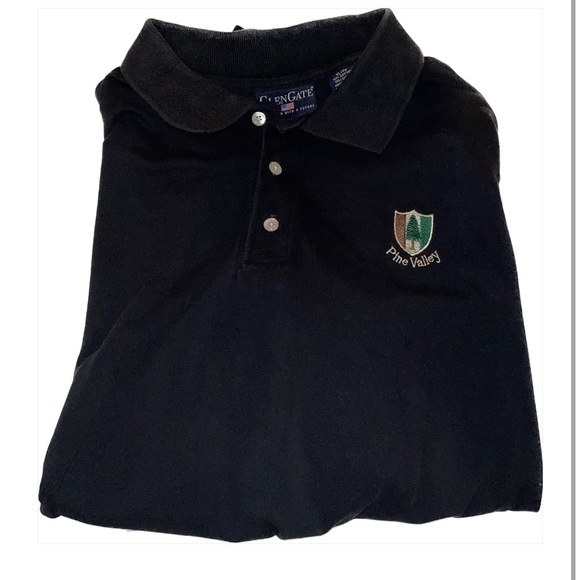 Vintage golf polo black XL pine valley - Picture 1 of 3